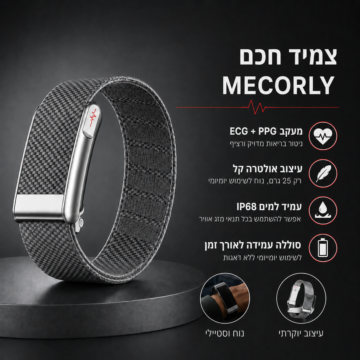™MECORLY-צמיד חכם
